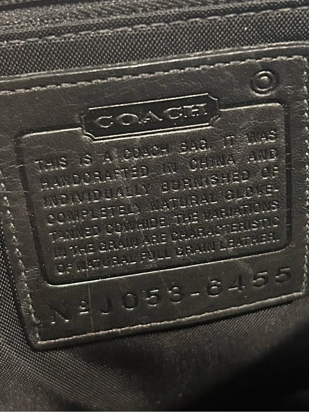 Coach Metropolitan Black Leather Briefcase Messenger Laptop Bag F6455
